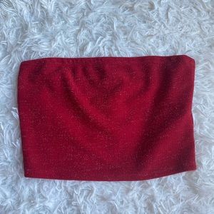 Red tube top